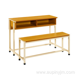 School Classroom Furniture 2 Seater Desk And Chair